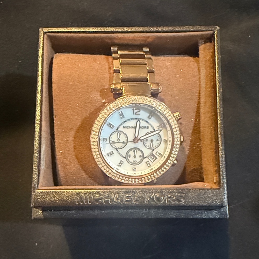 Michael Kors Rose Gold Chronograph Watch